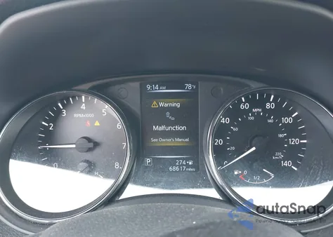 2017 Nissan Rogue Sv из США, поврежденный, VIN 5N1AT2MV5HC755535